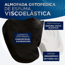 Almofada Ortopédica de Espuma de Memória – Conforto e Alívio para Coluna, Quadril e Cóccix