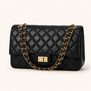 Bolsa Matelassê Premium com Corrente Dourada