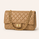 Bolsa Matelassê Premium com Corrente Dourada