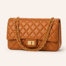 Bolsa Matelassê Premium com Corrente Dourada