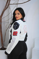 Jaqueta Feminina Racing Street – Preto & Branco